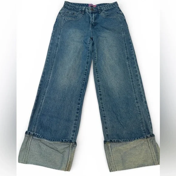 Edikted Vesper Cuffed Wide Leg Jeans - Picture 3 of 5